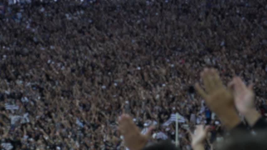 Crowd of People at Soccer Stadium in Brazil - Blur Effect | Shutterstock HD Video #26634667