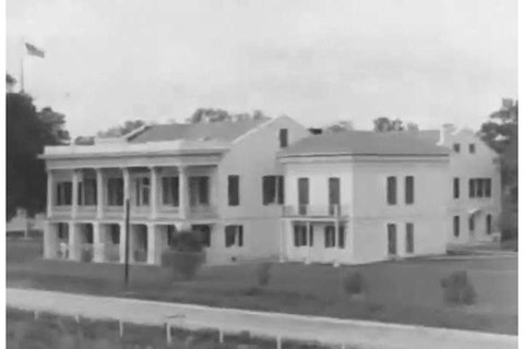 1930s: The National Leprosarium is shown, in Carville, Louisiana, in 1938.