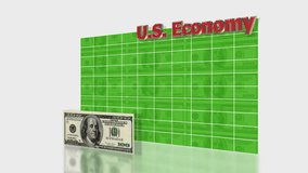 Falling Economy Graph. The US Economy goes lower over time on this graph. - Powered by Shutterstock - Get 15% off with code: PIKWIZARD15