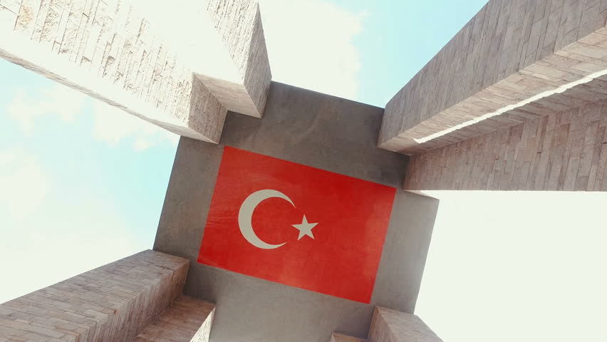 Canakkale martyrs memorial in Gallipoli Turkey in the memory of those who lost their lives in 1915 during the World War One battles between Turkish and British troops.