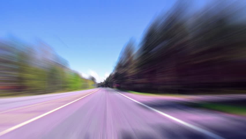 Fast Driving on the Highway, blurred