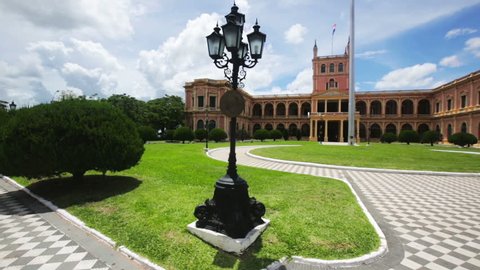 View of Palacio de los Lopez. Asuncion, Paraguay