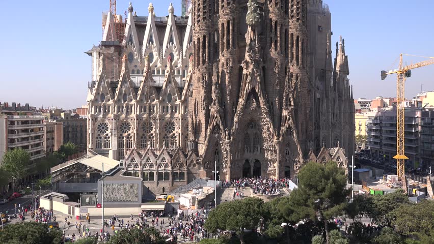 Barcelona Spain April 17 Arkivvideomateriale 100 Royaltyfritt Shutterstock