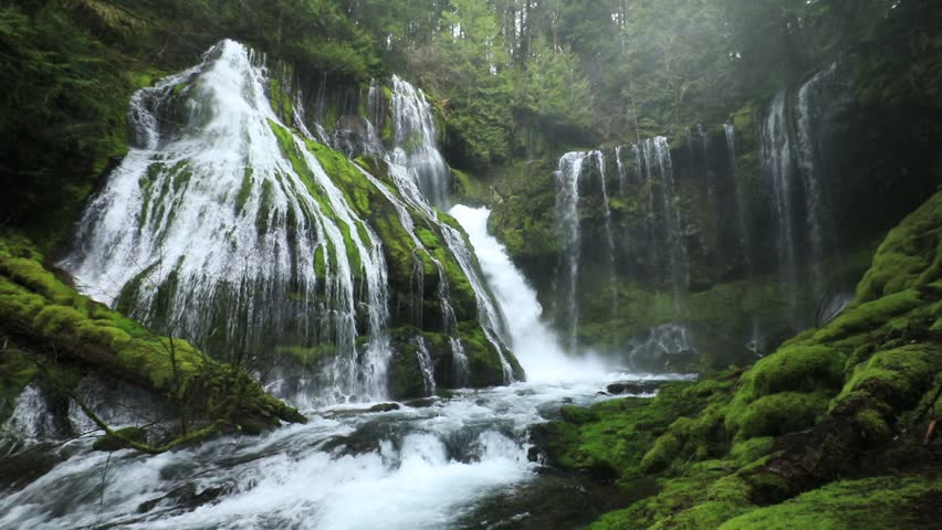 Panther Creek Falls, Portland, Oregon Stock Footage Video (100% Royalty ...