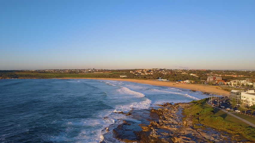 Aerial view of maroubra beach