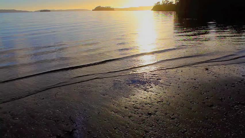 Sunrise During Low Tide at Scandrett Beach Auckland New Zealand