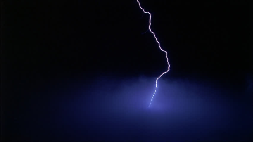Lightning effects striking sparse clouds, lightning in frame at end | Shutterstock HD Video #26736232