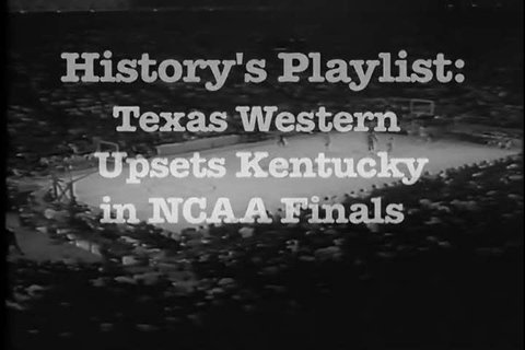 1960s: Texas Western's integrated basketball team beats Kentucky in this game from 1966.