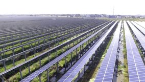 
Aerial video of solar power stations in Jiangsu, China