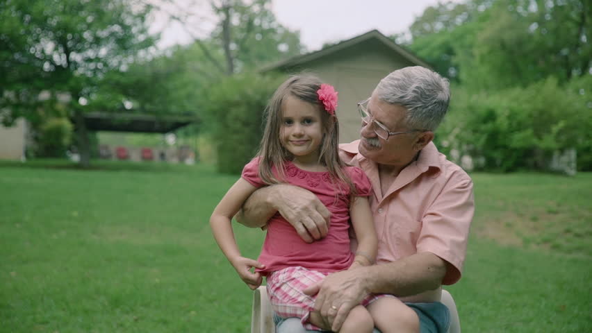 Old Man Young Girl Kiss