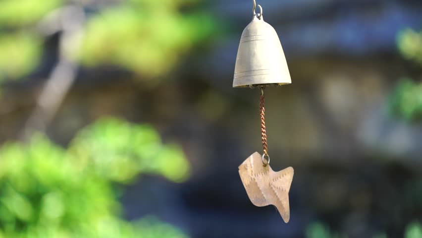 Wind Bell In Gardens And Stock Footage Video (100% Royalty-free 