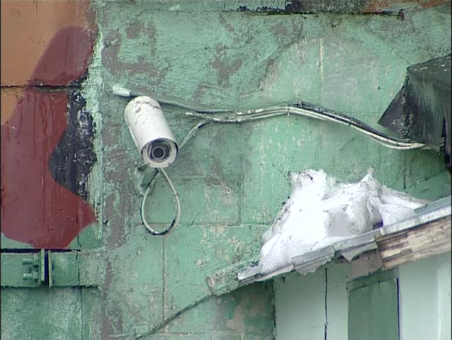 Camera surveillance in prison. (Russian prison)
