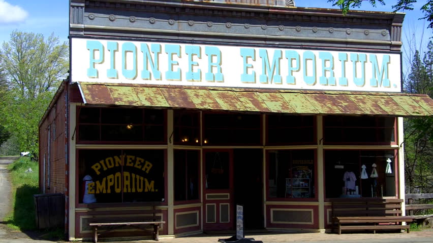 COLUMBIA, CA - MAY 15: An old west general store at Columbia State Historic Park