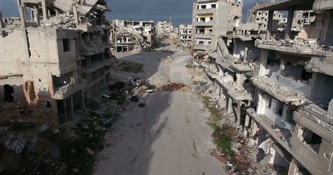 HOMS CITY Aerial 4K syria 