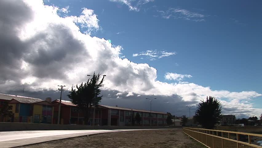 Street with cars driving in Punta Arenas, Chile
