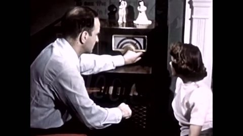 1950s: Silent footage from 1951 of various activities American engage in.