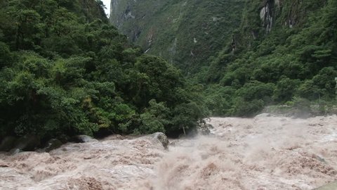 Urubamba River in full flood