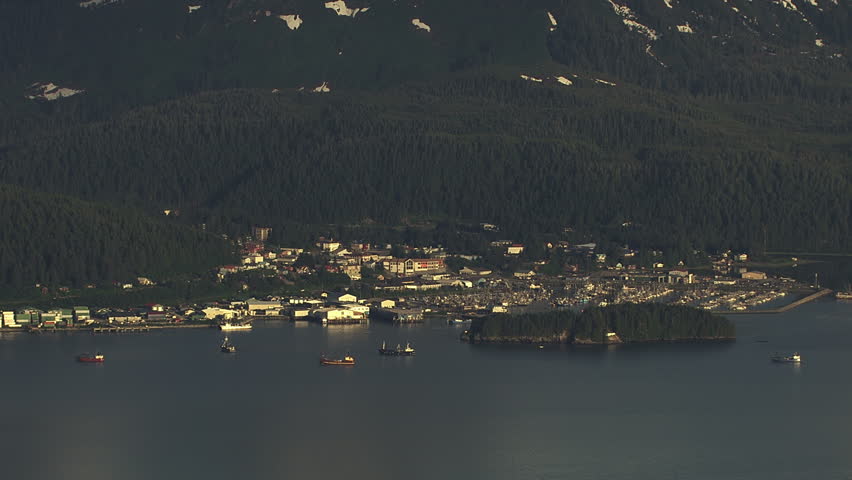 Cordova, Alaska, from above Prince William Sound. Shot in July 2012.