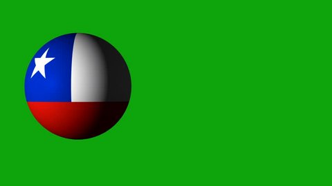 roll the ball with the flag of Chile,the ball casts a shadow. design for web sites.use for sporting events.use for advertising purposes.there are flags of all the countries in the portfolio.3D roll