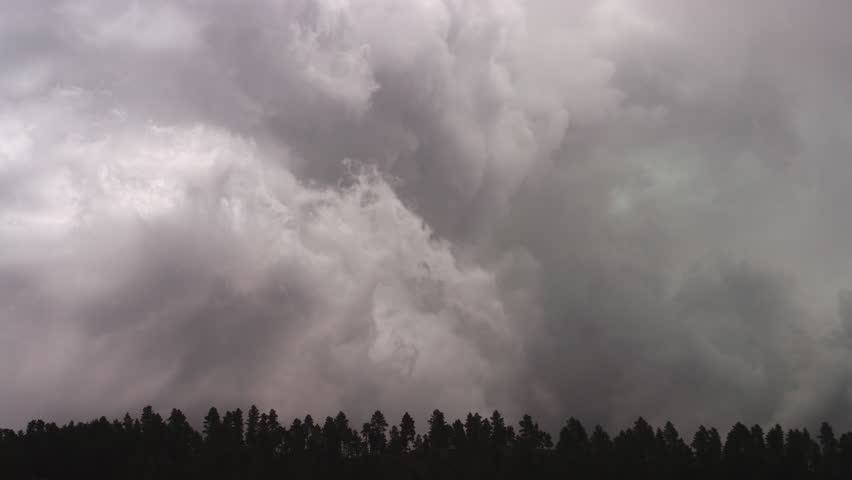 Thunderstorm with lightning over the Black Hills, Wyoming
