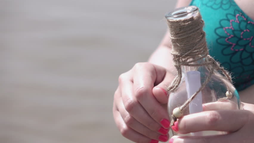 High quality video of removing message from the bottle in real 1080p slow motion 250fps 
More videos from this series in my portfolio
