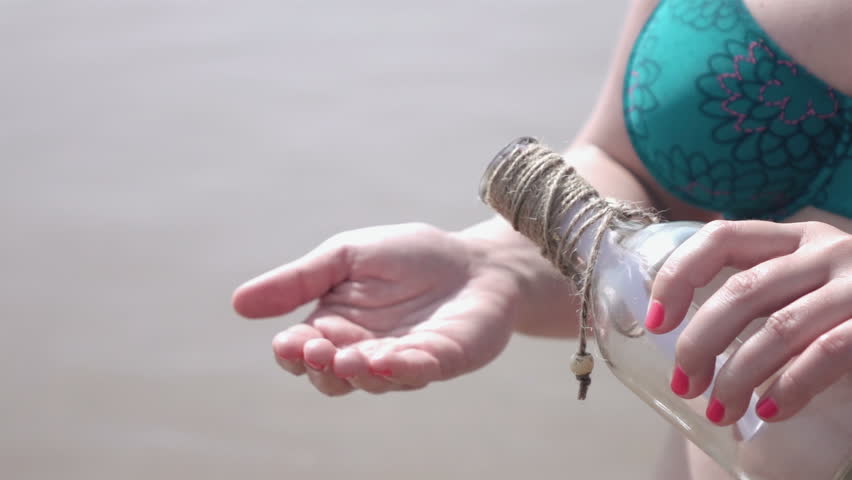 High quality video of removing message from the bottle in real 1080p slow motion 250fps 
More videos from this series in my portfolio
