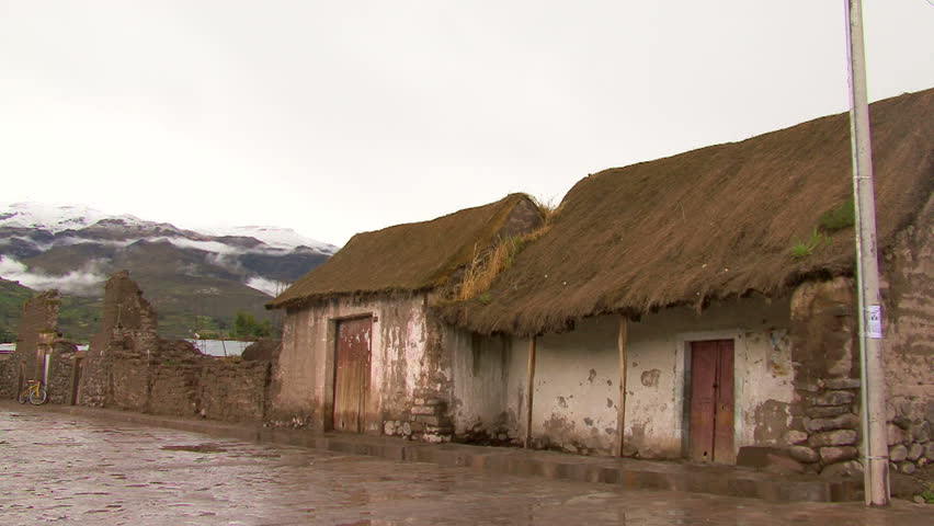 Street in Lhanqui village, Peru