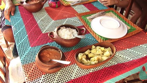 Traditional food in Fortaleza, Brazil