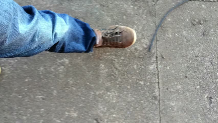 Feet walking