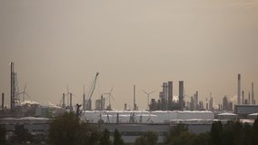 View of an industrial area 