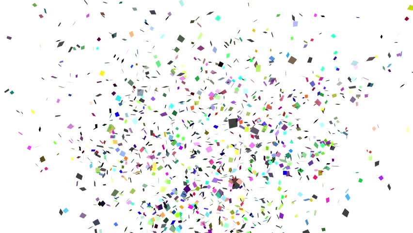 exploding confetti box