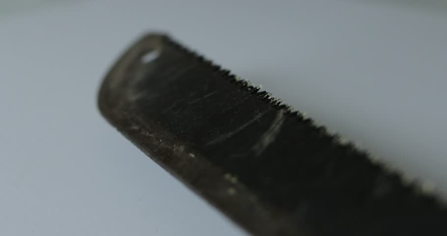 Machete blade turned over
