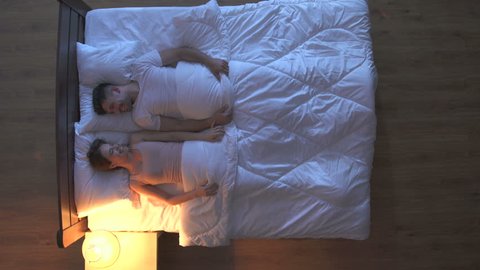 Man Woman Have Sex Under Cover Stock Footage Video (100% Royalty-free