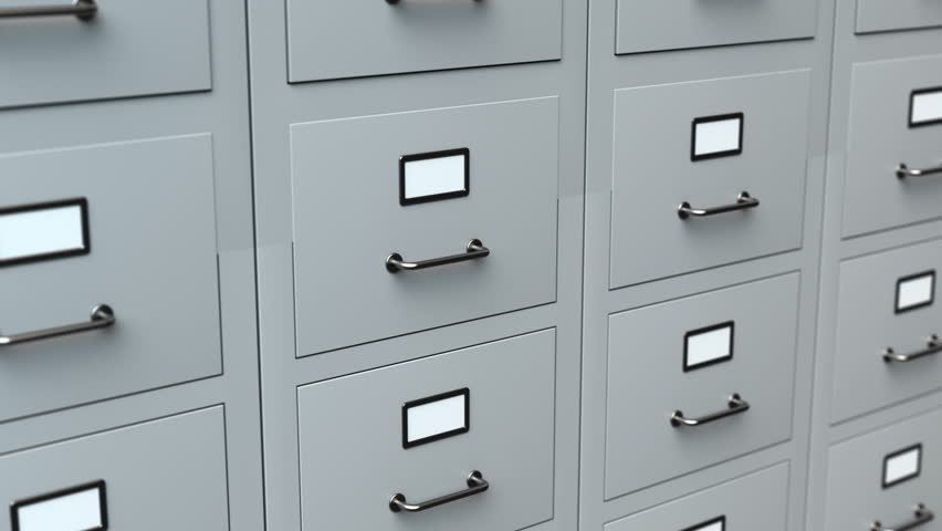archive storage file search 3d animation Royalty-Free Stock Footage #26997514