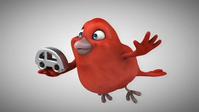 Computer animation - Red bird