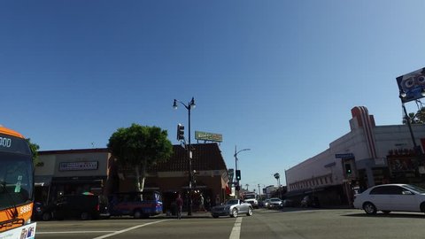 Hollywood Boulevard street view - LOS ANGELES / CALIFORNIA - APRIL 19,2017