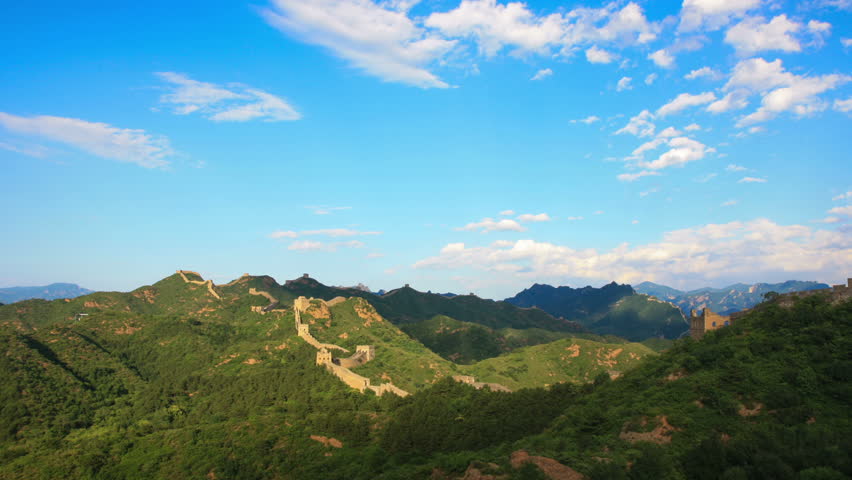 great wall of china time lapse