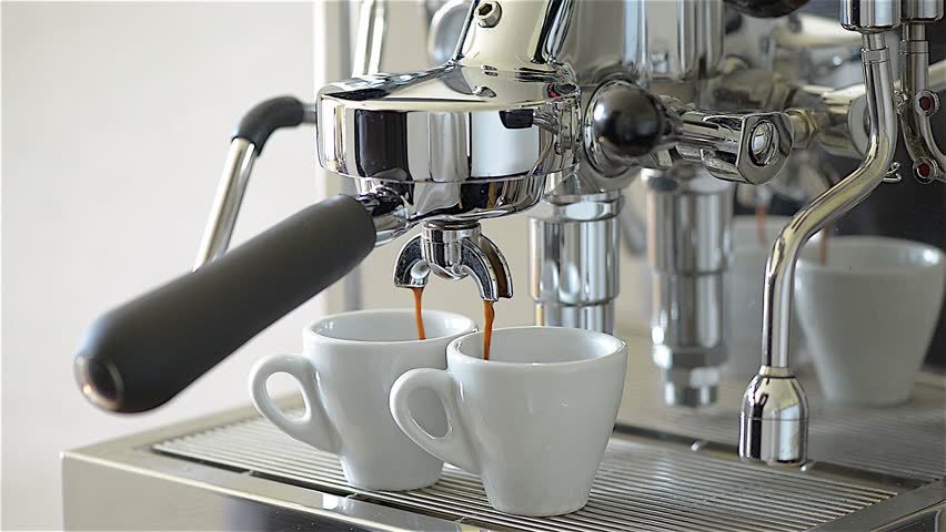 Espresso from a Coffee Machine Stock Footage Video (100% Royalty-free