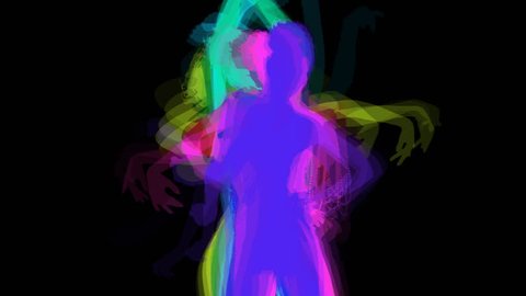 sexy dancer shadow, silhouette