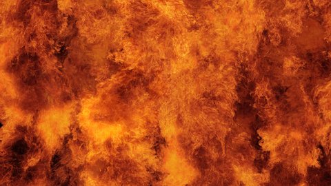 inferno fire wall slow motion seamless Stock Footage Video (100% ...