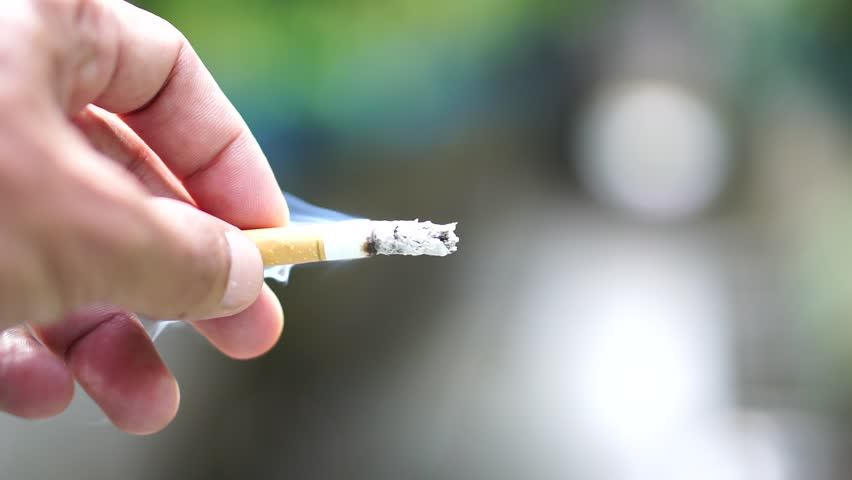 Hand throwing cigarettes, Stop smoking concept: "WORLD NO TOBACCO DAY" on MAY 31, Royalty-Free Stock Footage #27077329
