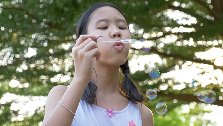 Bubble outdoor asian wanking