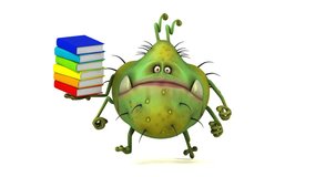 Fun germ - 3D Animation - Powered by Shutterstock - Get 15% off with code: PIKWIZARD15