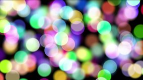 Abstract background with glowing particles. Bokeh