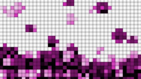 stacked pink flickering blocks background - on white (FULL HD)