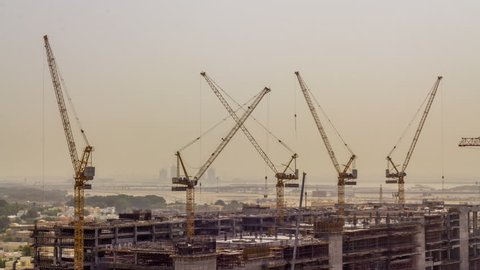  Build construction time lapse tower crane