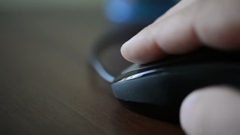HD computer mouse. Close up Stock Video