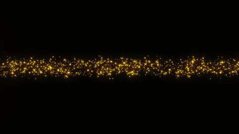[Lower Third]Gold particles intersecting in the center