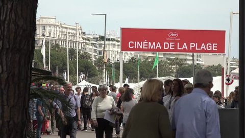 The strip in Cannes, France, during the Cannes Film Festival, 2017