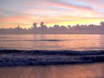 The sunrise over the serene ocean DV NTSC video